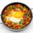 Chakchouka de poivrons et son oeuf