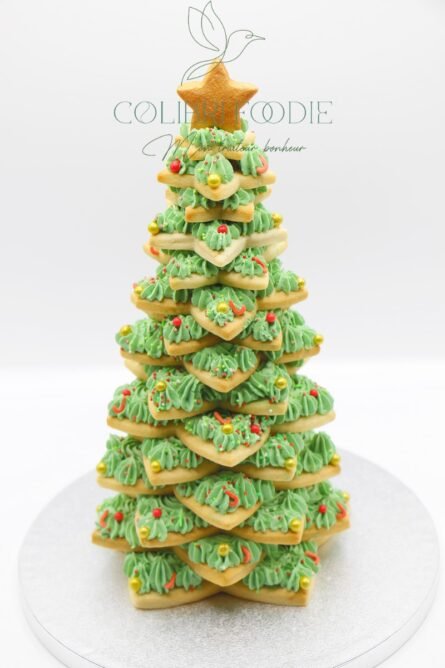 Sapin de Noël en biscuits {8 parts}