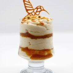 Tiramisu praliné, caramel beurre salé