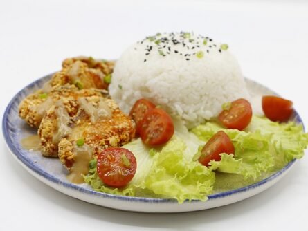 Poulet Karaage et son riz façons sushi