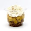 Verrine de pommes caramélisées, crumble et sa chantilly gourmande