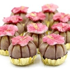 Bourses à la pâte d&rsquo;amande farcies aux noisettes « Touma »